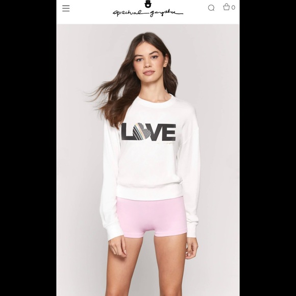 Spiritual Gangster Tops - 🌈 EUC Spiritual Gangster | Love Savasana Pullover